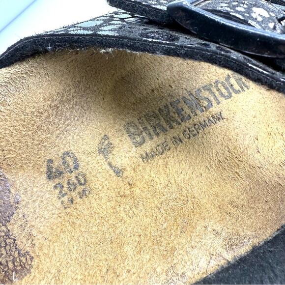 Birkenstock Arizona Metallic Stone Sandals in Bronze EU40 NARROW WIDTH US 9-9.5 - Picture 9 of 13